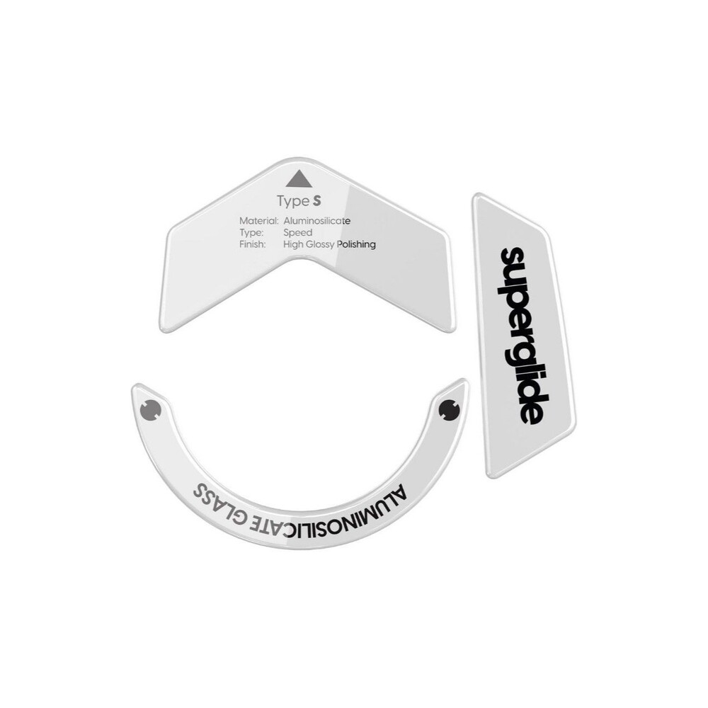 Superglide Glass Mouse Skates (Type-S, White) | Brand New